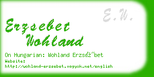 erzsebet wohland business card